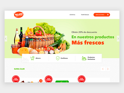 Suma brand catalogue design designer guatemala home homepage marketplace prototype supermarket ui ux web web design webdesign website