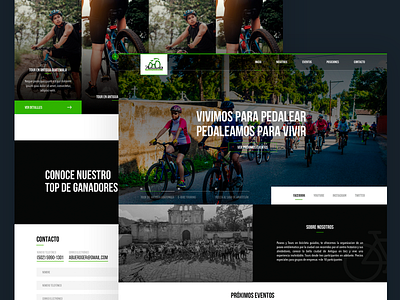 Ciclist Club biker branding design guatemala home homepage landing prototype ui ux web webdesign website