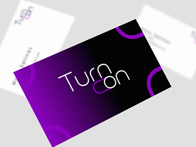 Turn On logo branding collateral design events guatemala logo typography vector videomapping
