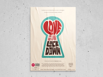 Poster Design | 99 series 60s brute contest design lockdown play poster red theatre typogaphy