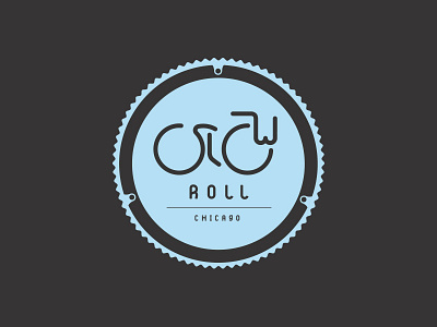 Slow Roll Chicago icon identity logo minimal typography