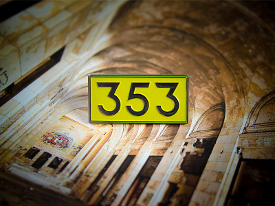 Michigan Central Station - Train 353 Enamel Pin