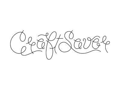Craftsavor Branding calligraphy script type typography