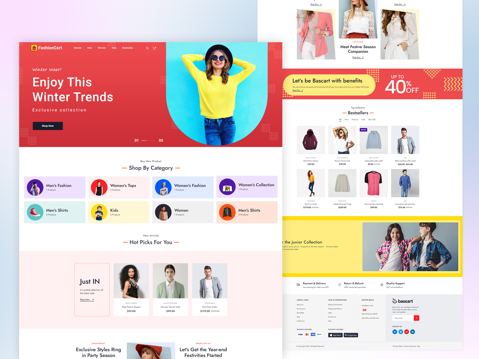 Clothing Store Web UI Design by Parvez Aziz on Dribbble