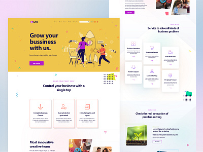 Business Agency Landing Page business agency landing page company creative design design agency landing page web design