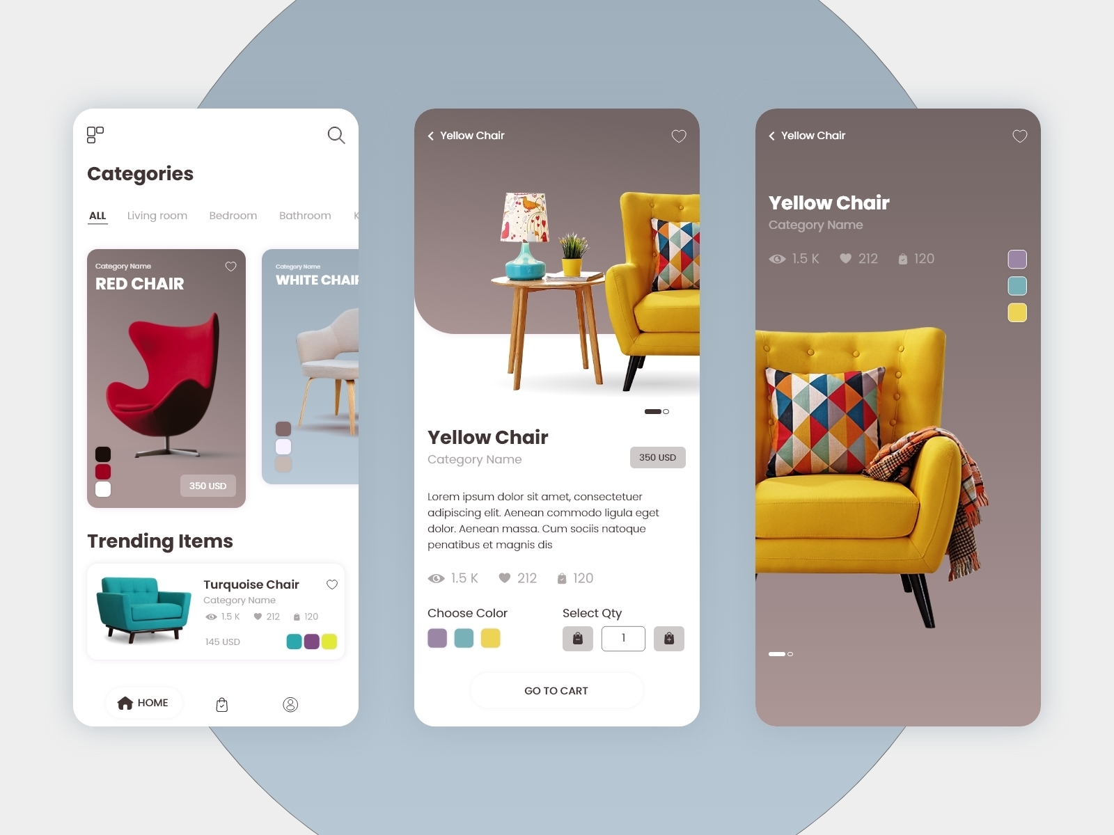 Furniture Shop Mobile App by Parvez Aziz on Dribbble