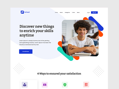 Online Education Landing Page