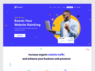Seo and Digital Marketing Agency Landing Page