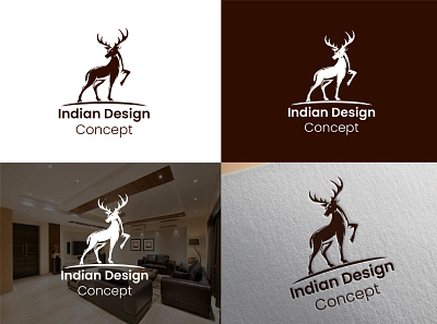 Indian Design Concept Logo illustrator logo vector