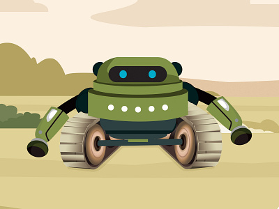 Spy Mission R-Me Robot army coreldraw illustration illustrator mascot vector