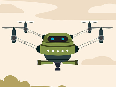 Air Force R-Me Robot army coreldraw illustration illustrator mascot skyrobot vector
