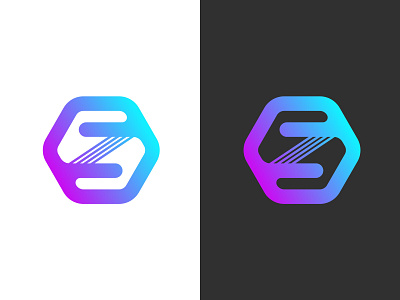 S Z Monogram gradient logo minimal monogram s z