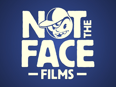 Not The Face Films branding bully character comedy design film illustration jerk logo typography
