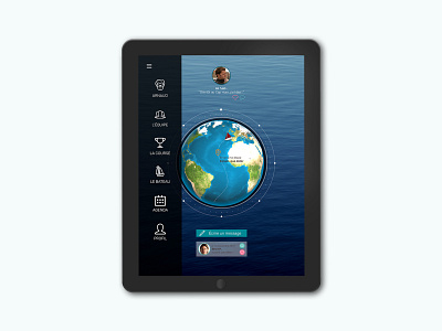 Vendée Globe App app boat design app icon line icons racing sea tracking app uidesign vector illustration