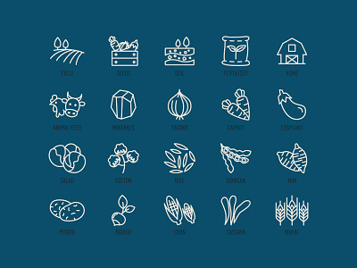 OCP App Icons agriculture android app design app farmers icon icon app icon design illustration ios ui uidesign vector vegetables