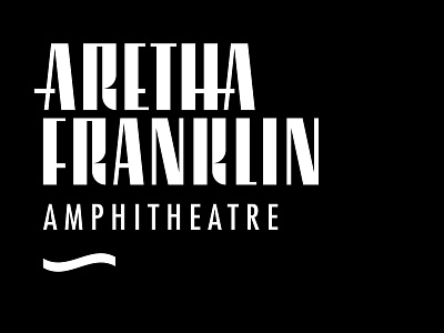 Aretha Franklin Amphitheatre brand identity design detroit detroit graphic designer logo venue visual design visual id visual identity