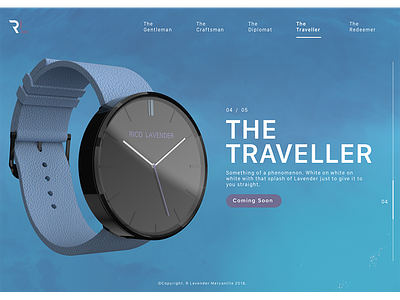 The Traveller design fashion product ui ux watch web