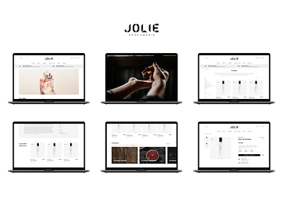 Jolie - Perfume e-commerce ecommerce minimal perfume ui ux website website design xd