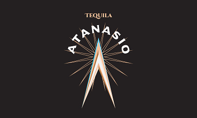 Tequila Atanasio Logo branding design graphic design logo tequila typography vector