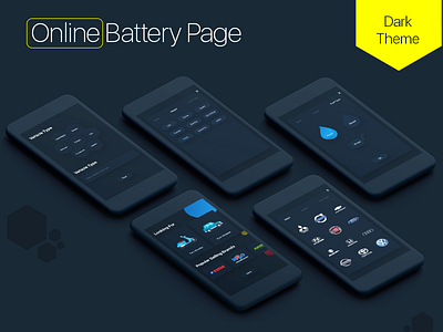 Online Battery Booking Screens