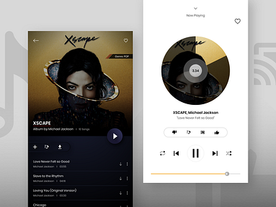 Music Player album app app concept graphics icons music player sketch ui uiux