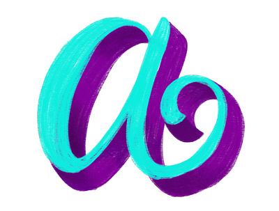 A is for Alana applepencil handlettered handlettering ipad pro lettering lettering art lettering artist procreate typography