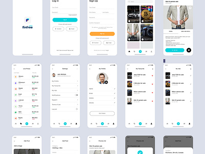 FinFree OTC APP UI app design asad asadnaveed interaction minimal mobile app mobile app design mobile ui ui ux