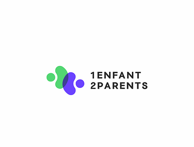 1enfant 2parents Logo asad asadnaveed care children creative icon identity illustraion logo logo design minimal monogram ngo parental vector
