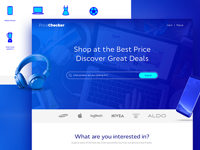 Price Checker Website Design asad asadnaveed creative design ecommerc flat design landing page ui ui ux design web webdeisgn webside