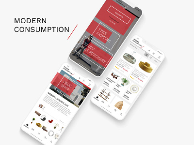 Modern Consumption - Furniture Store branding design furniture app furniture store furniture website graphic design online shopping online store ui uidesign ux ux design web design web development