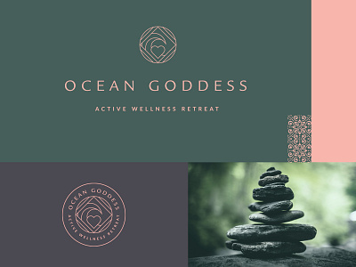 Ocean Goddess Retreat branding goddess logo ocean retreat wellness women yoga