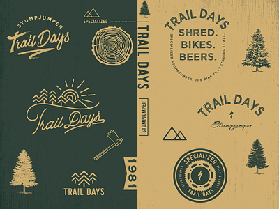 Trail Days event branding mtb typography