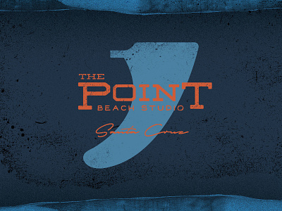 The Point beach branding logo santa cruz typography