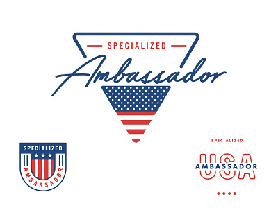 USA Ambassador badge logo branding logo typetreatment usa