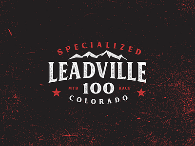 Leadville badge logo mountains race type treatment typography