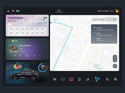 Car Interface UI