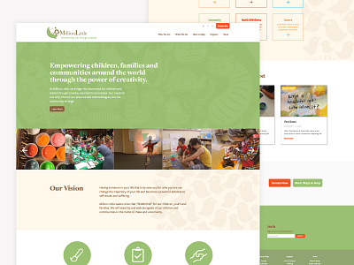 Landing Page for Nonprofit landing page nonprofit typography web web design website
