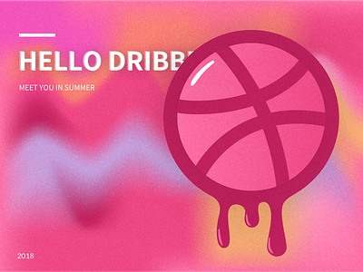 Hello Dribbble! illustration invite