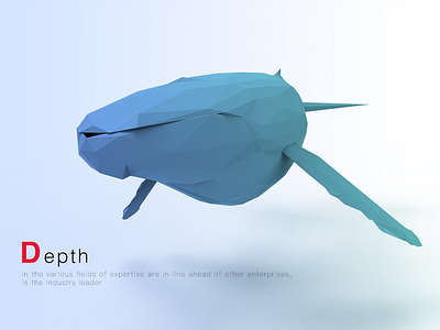 Whale 3d art cinema 4d illustration