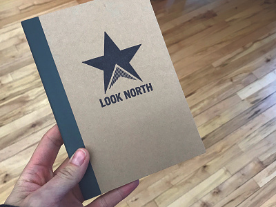 Look North Notebooks hand made notebook stamp