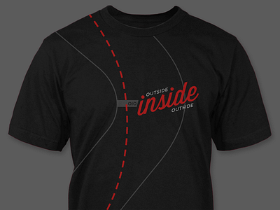 Outside Inside Outside Shirt Design cars driving racing