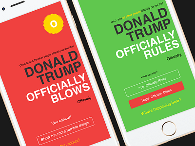 Officially Rules / Officially Blows trump vote