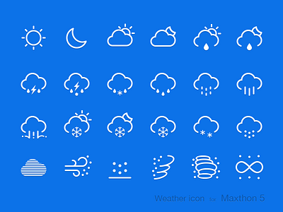 Weather Icon For Maxthon 5 icon maxthon weather