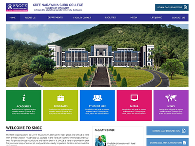 SNGC College Website
