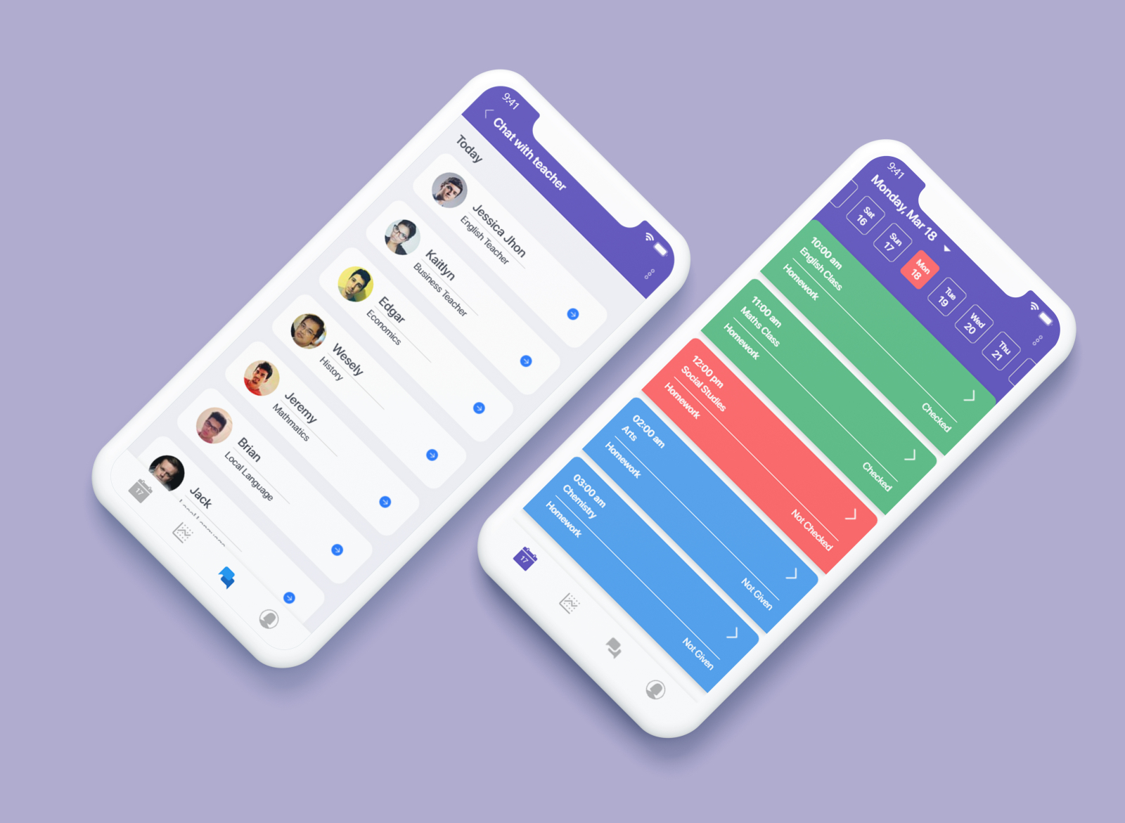 Student Progress App by Abhijith P on Dribbble