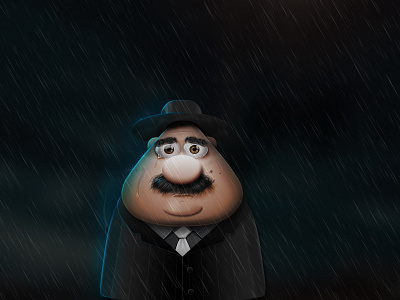 the funeral character draw drops mafia photoshop realistic shadows water
