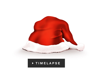 Santas hat - timelapse christmas drawing icon illustration photoshop timelapse tutorial video