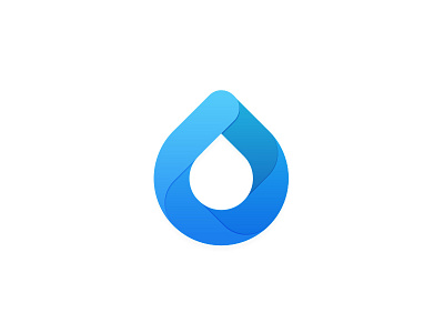 Drop logo-mark design drop graphic icon logo simple