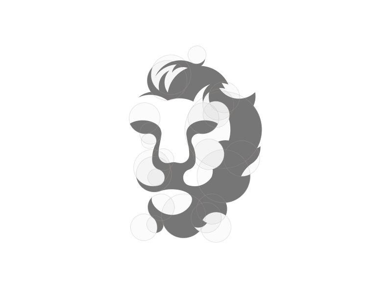 logo-exploration animal gif graphic icon lion logo logotype mark negativespace