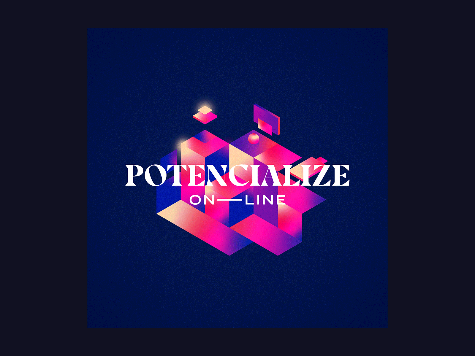 Potencialize Branding & Illustration abstract branding coloful dark design illustration logo typography ui vector wallpaper